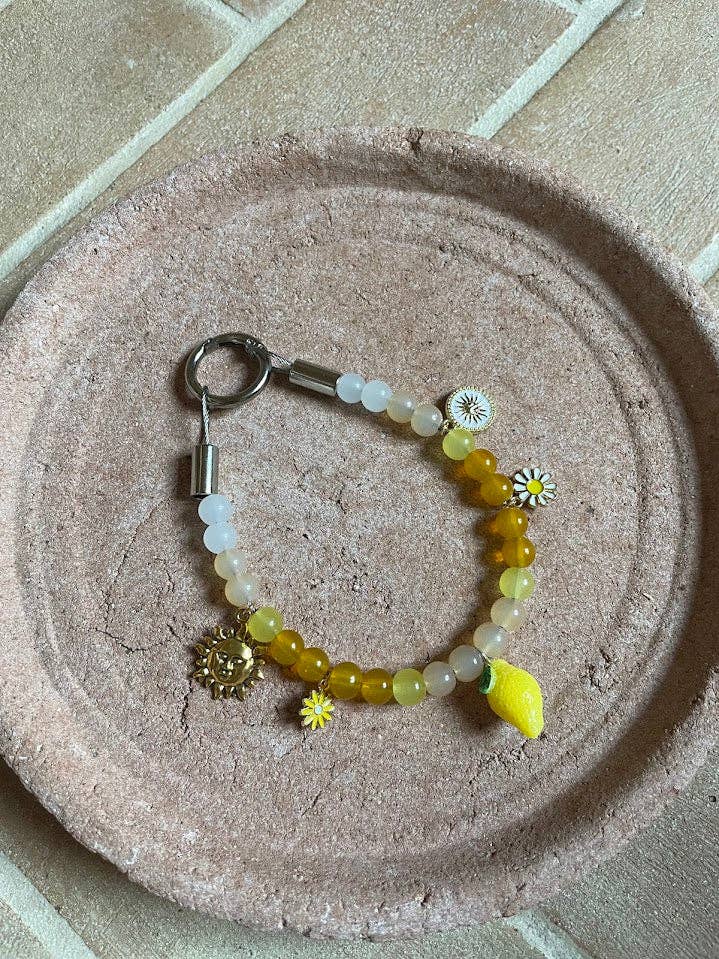 Collier en perles pour chien et chat Limoncello