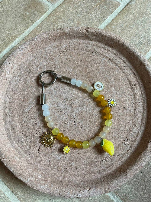 Collier en perles pour chien et chat Limoncello