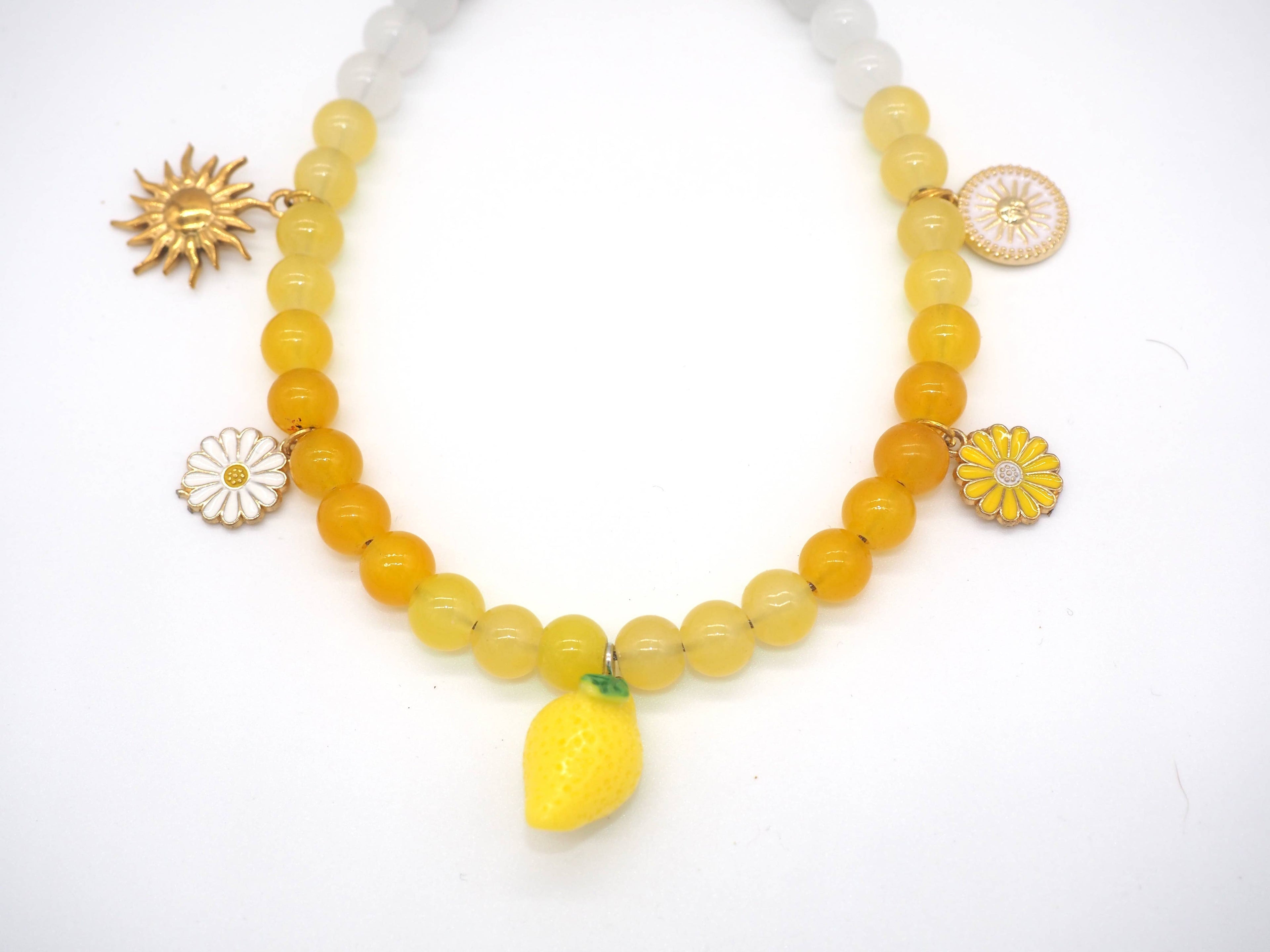 Collier en perles pour chien et chat Limoncello