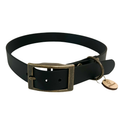 Collier biothane noir - REGLISSE