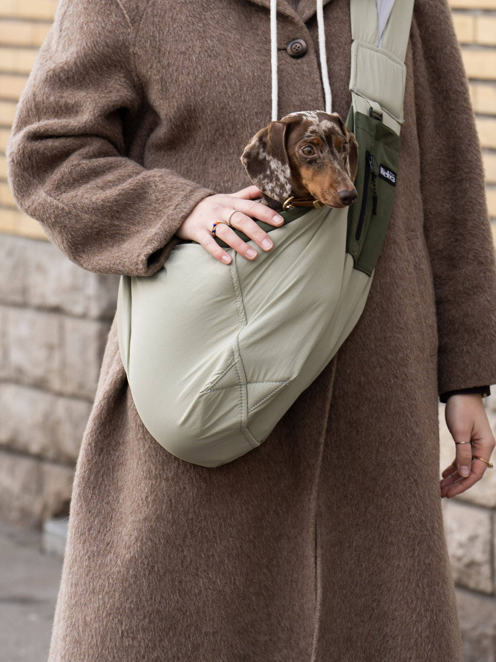 Sac de transport en bandoulière vert