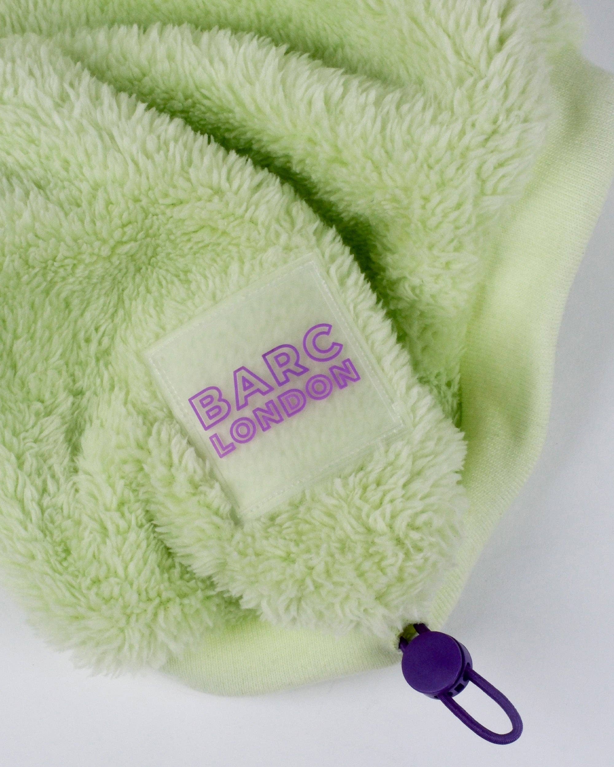 Gilet pour chien en polaire sherpa vert lime
