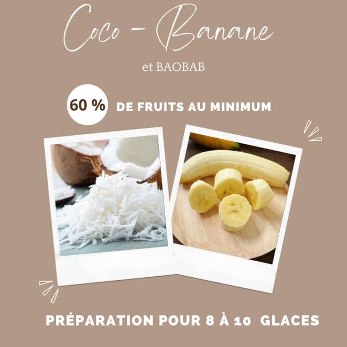 Glace pour chien  coco-banane