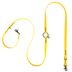 Laisse chien MULTIPOSITION biothane - CITRON