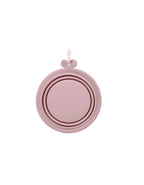 Bol de voyage pliable en silicone rose de 750 ml