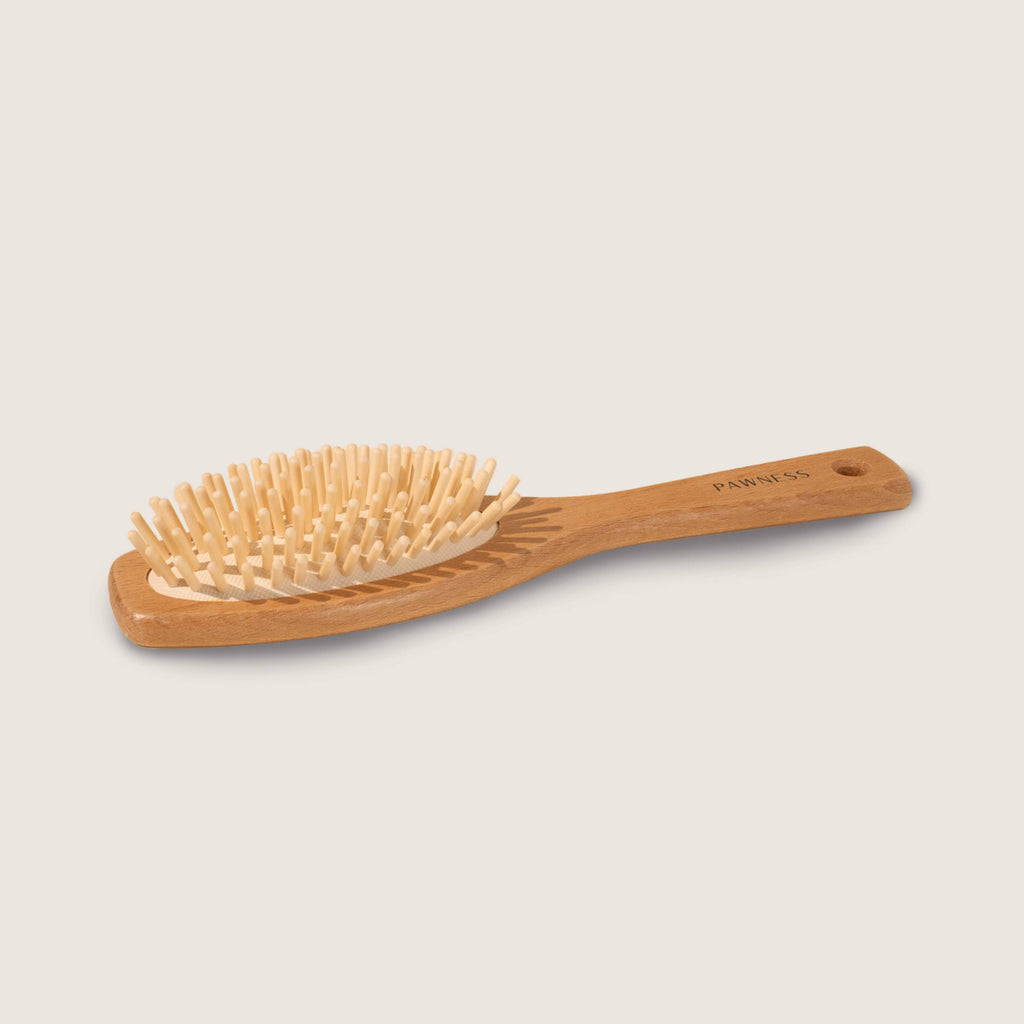 Brosse pour chien en bois - Pour poils longs et fins