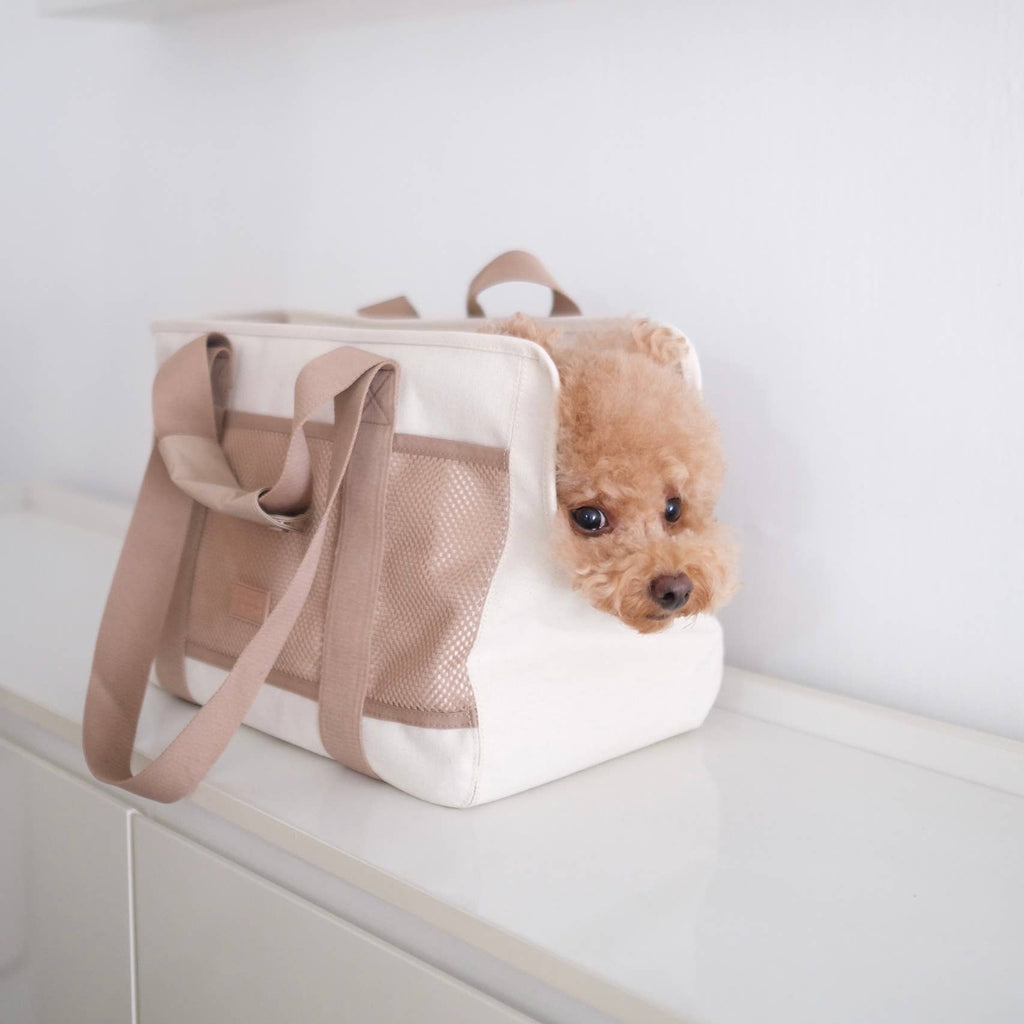 Sac de transport léger beige