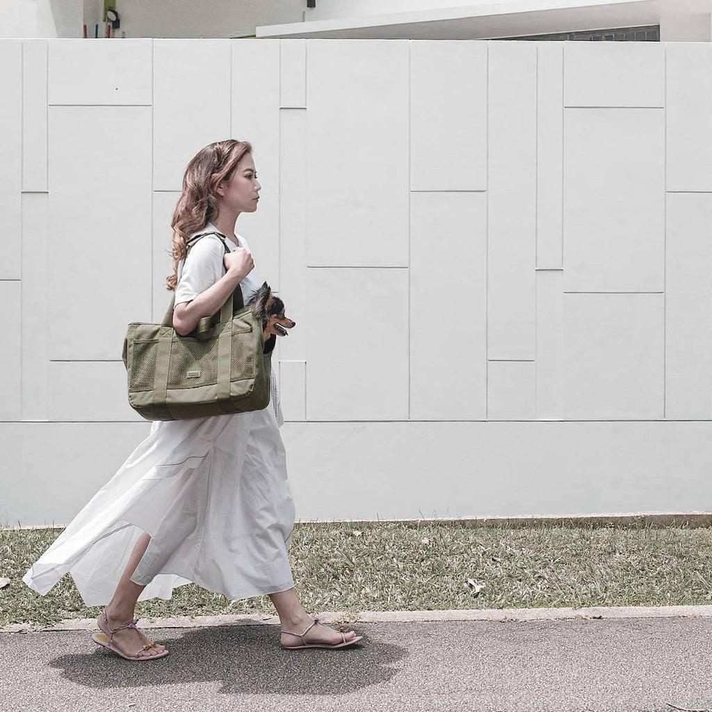 Sac de transport léger beige