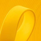 Collier biothane jaune - CITRON