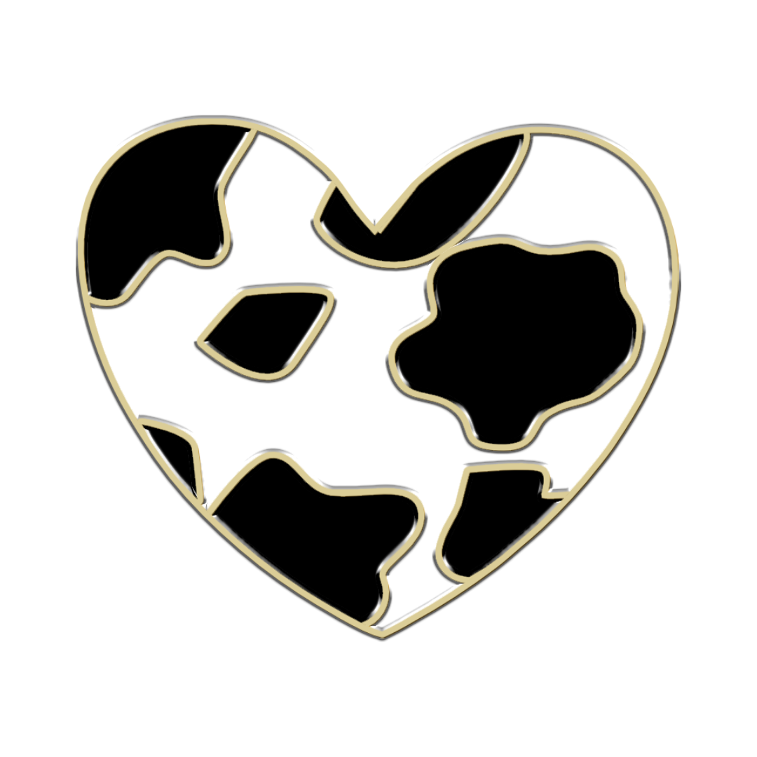 Breloque - Coeur de vache