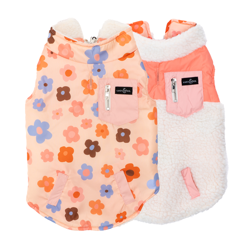 Gilet en peluche réversible
