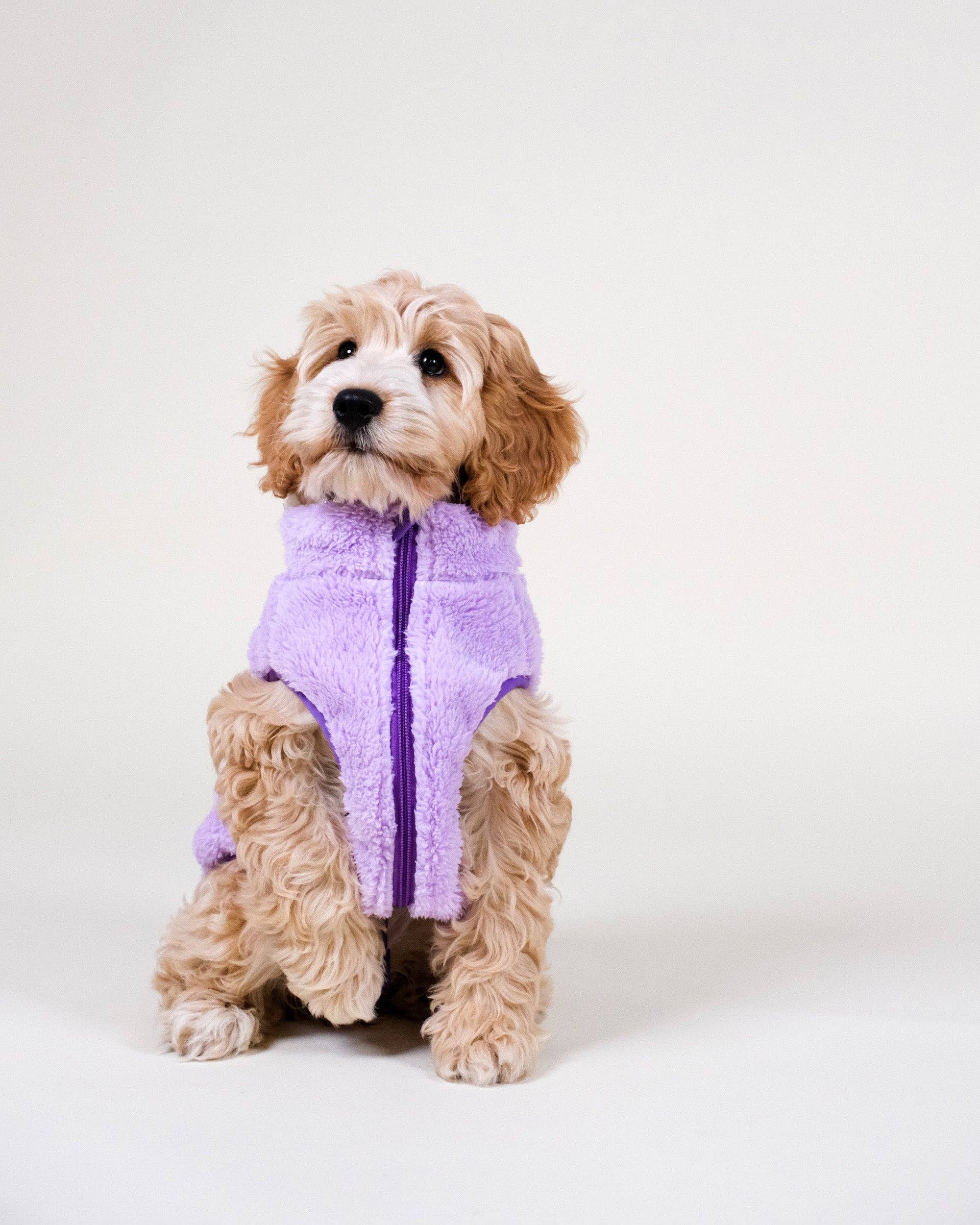 Veste  en polaire - Sherpa lilas