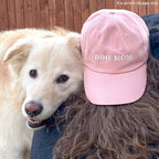 Casquette rose poudré Dog Mom