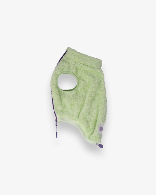 Gilet pour chien en polaire sherpa vert lime