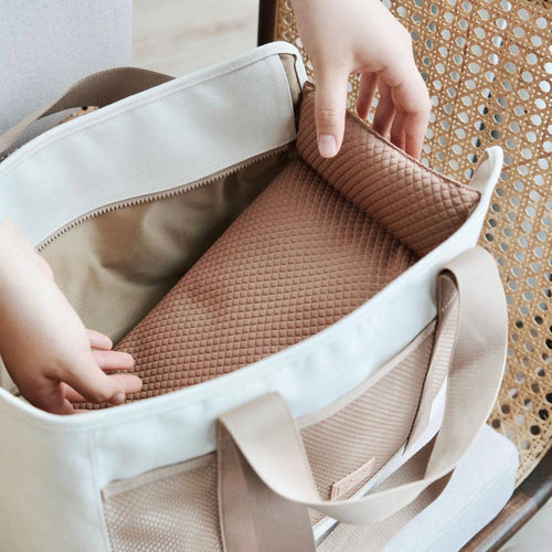 Sac de transport léger beige