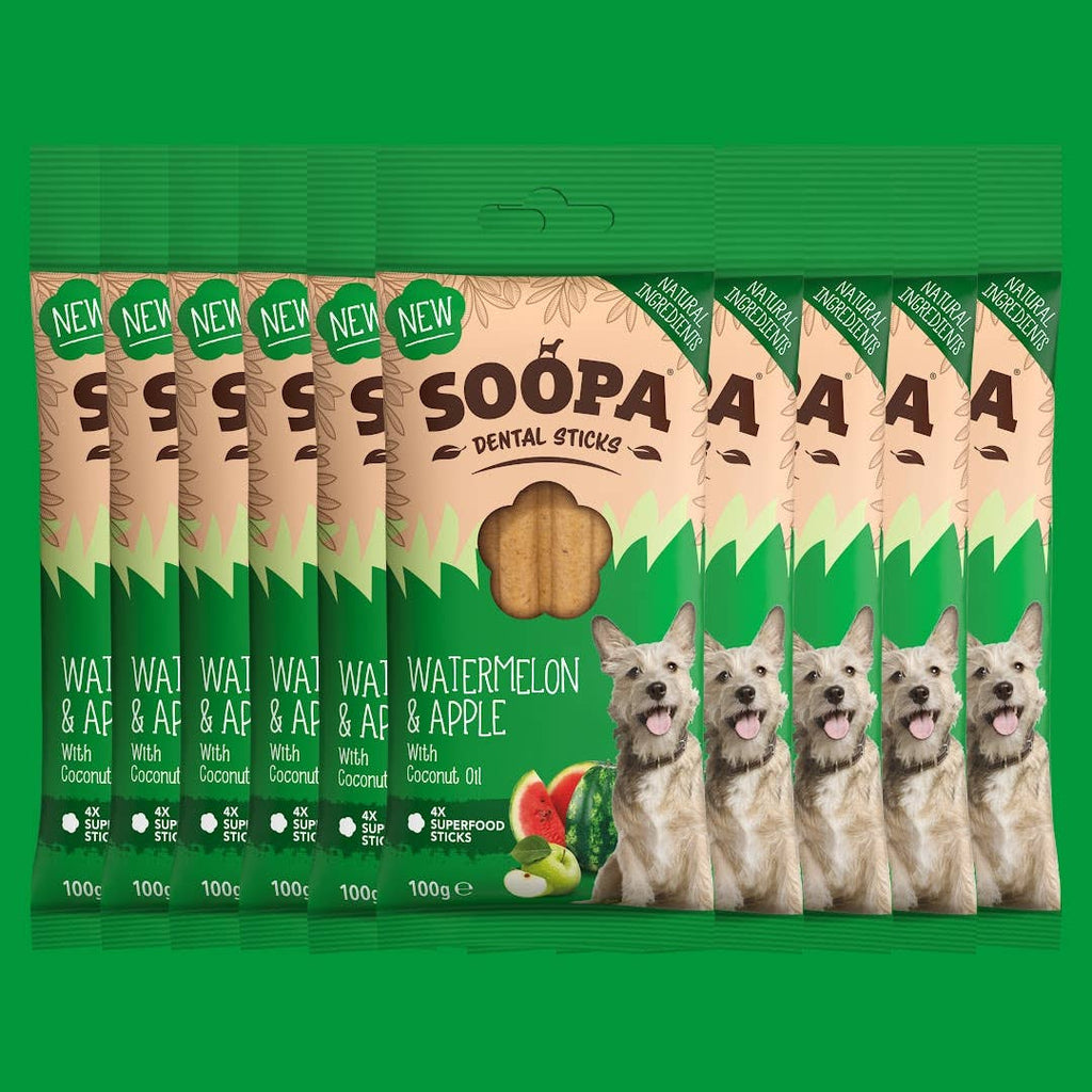 Bâtonnets dentaires - pastèque et pomme