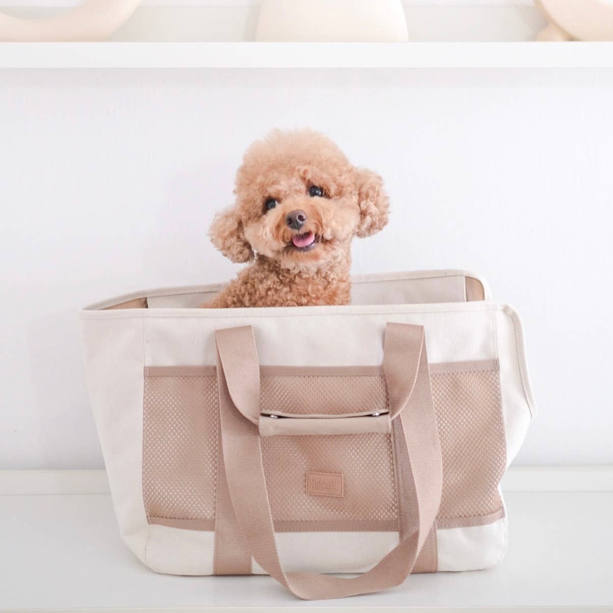 Sac de transport léger beige