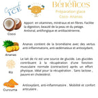 Glace pour chien ananas-coco