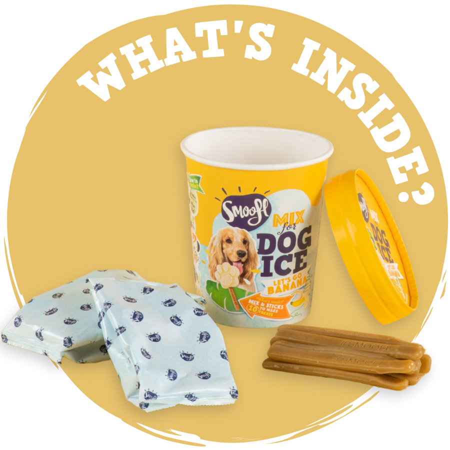 Glace pour chien - Banane
