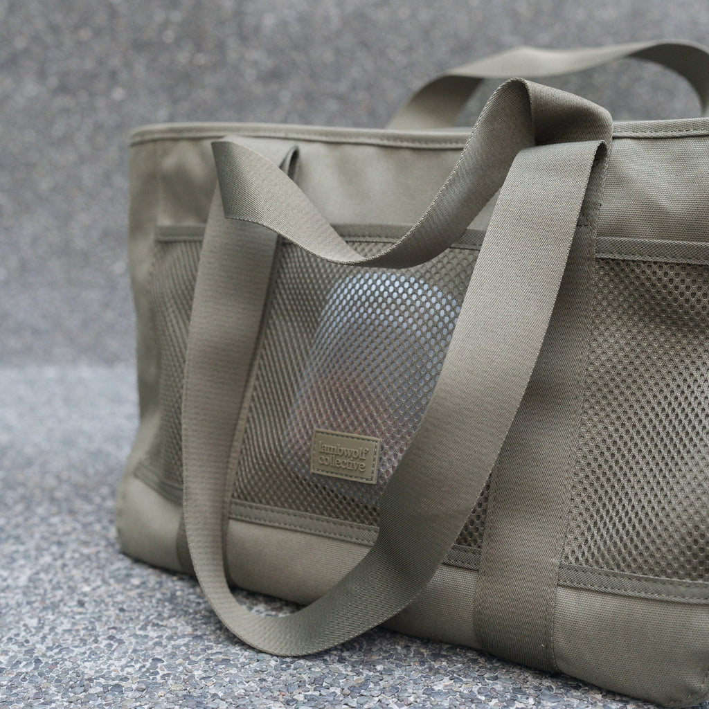 Sac de transport léger beige