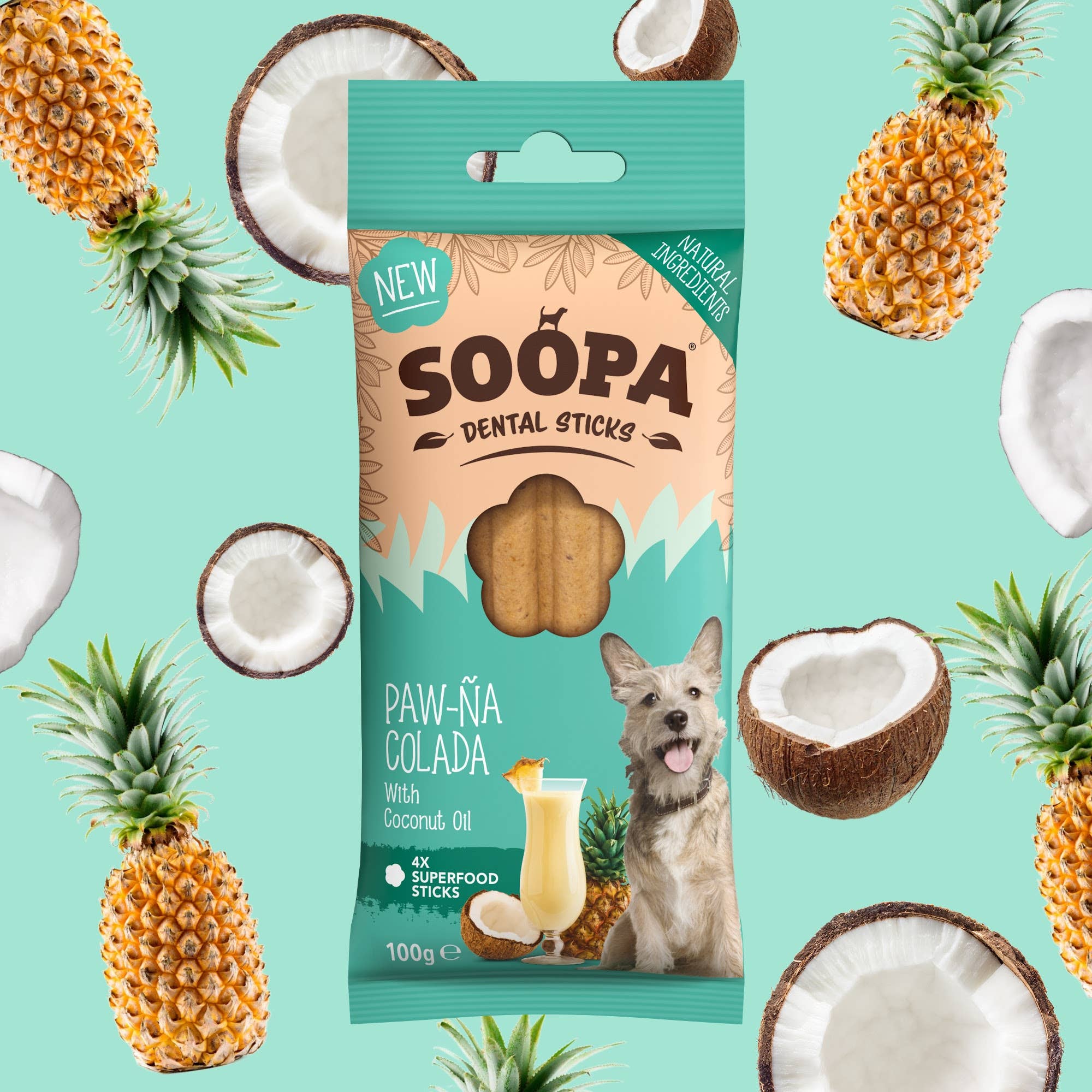 Bâtonnets dentaires - Paw-Na Colada