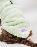 Gilet pour chien en polaire sherpa vert lime