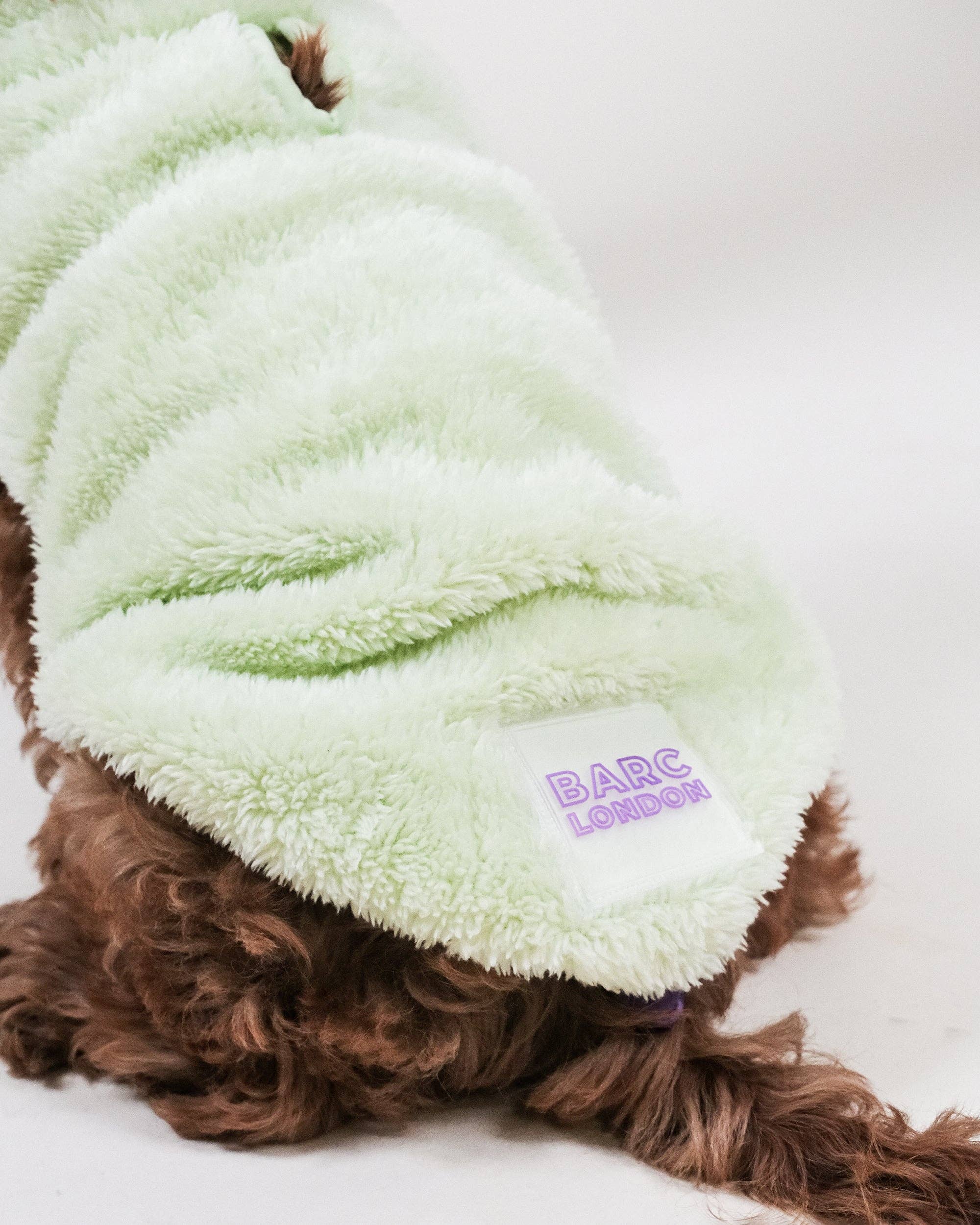 Gilet pour chien en polaire sherpa vert lime