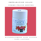 Glace pour chien pomme-fraise