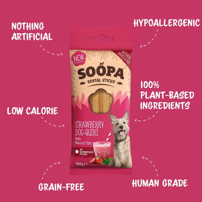 Dental Sticks - Strawberry Dog-Quiri