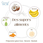 Glace pour chien  coco-banane